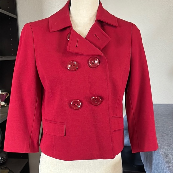 Ann Taylor Women’s Size 2P Red Blazer/ Jacket - Picture 1 of 5